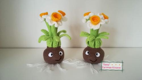 Вязаные цветы