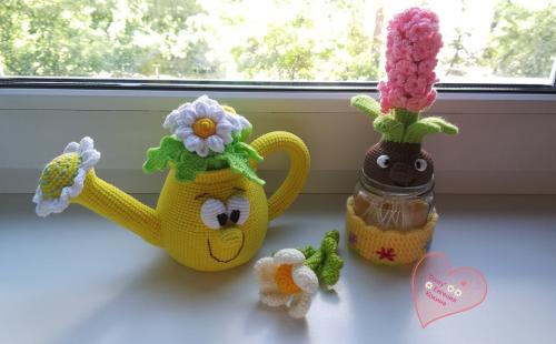 Вязаные цветы