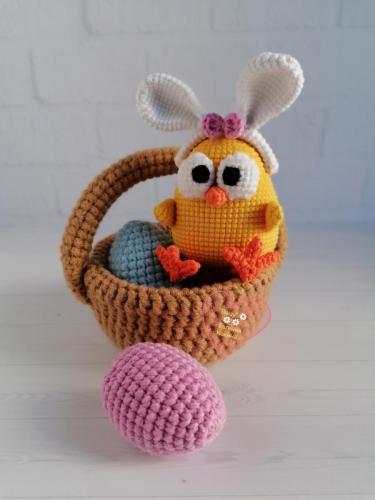 Вязаный цыпленок