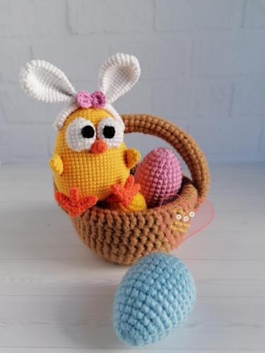 Вязаный цыпленок