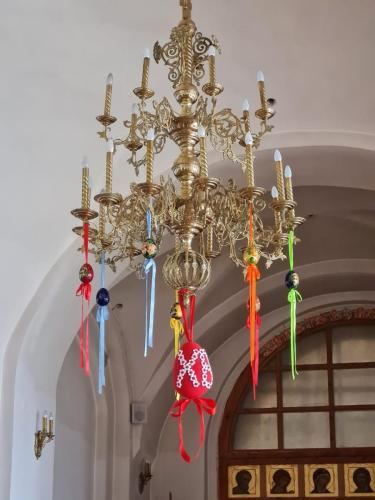 Вязаное Пасхальное яйцо.