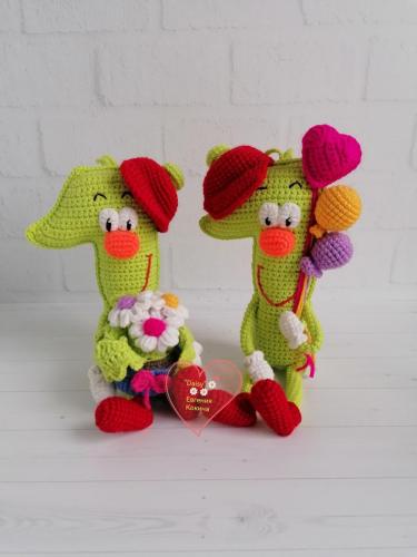 Вязаная цифра 11